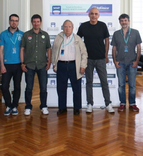 Con Luis Ángel de la Viuda Nacho Abad y Juan Moya Con Luis Ángel de la Viuda Nacho Abad y Juan Moya