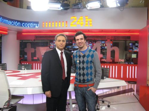 Con Vicente Vall�s en Torrespa�a