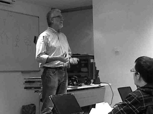 En clase de Fernando M�gica